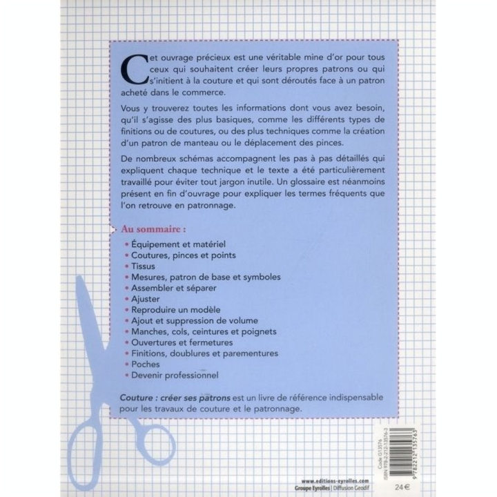 Couture - Créer ses patrons - Eyrolles - Rougier et Plé