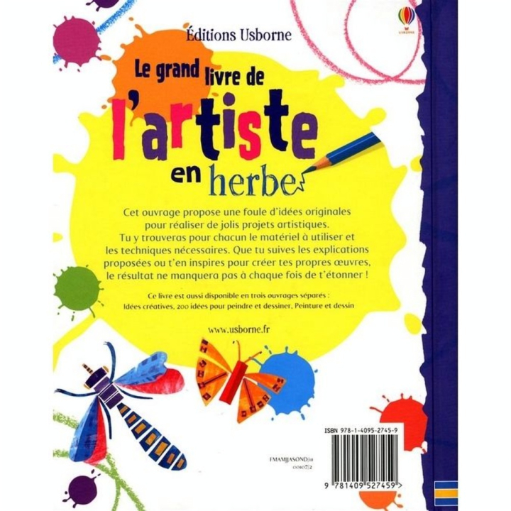 Le grand livre de l'artiste en herbe - Usborne - Rougier et Plé