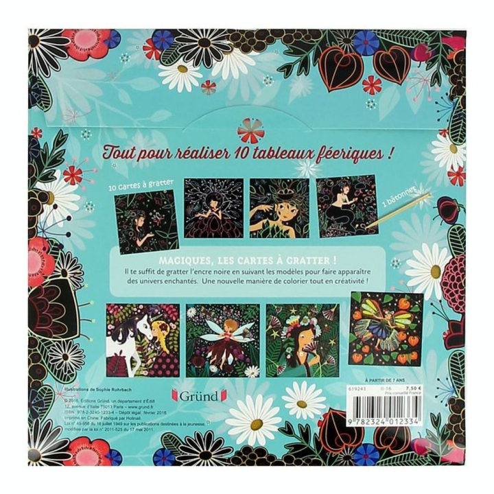 Pochette Mes créations : Carte à gratter Fées - Gründ - Rougier et Plé