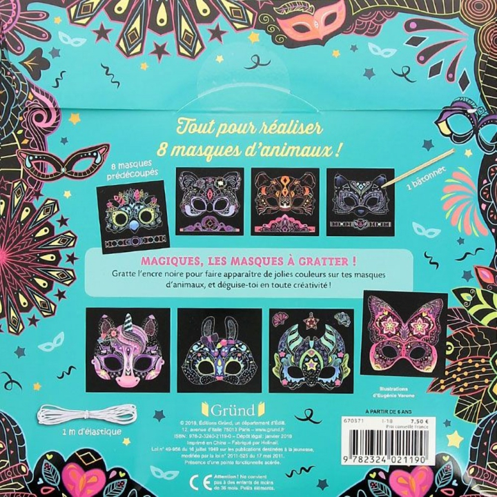 Pochette Mes créations : Masque à gratter - Gründ - Rougier et Plé