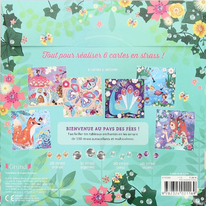 Pochette Mes créations : Cartes en strass - Gründ - Rougier et Plé