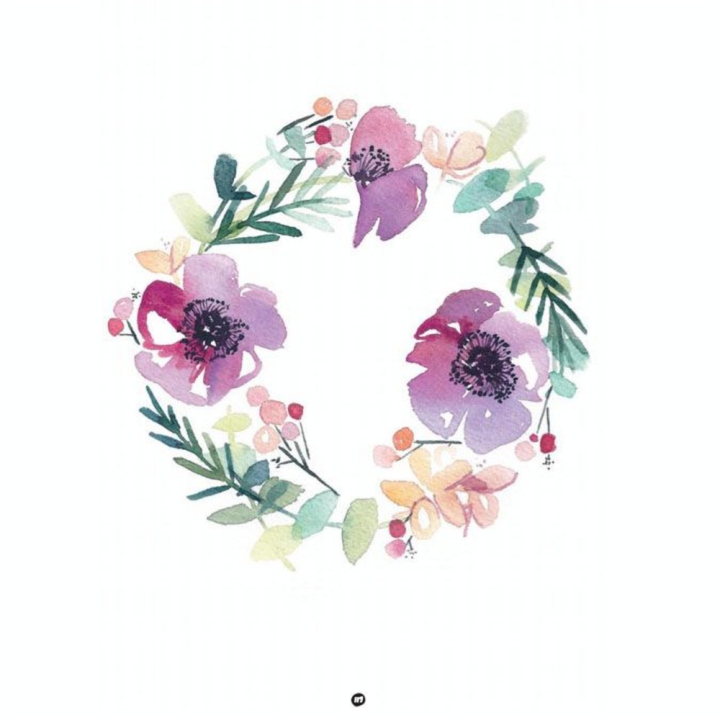 Livre Fleurs à l'aquarelle Une initiation - Mango - Rougier et Plé