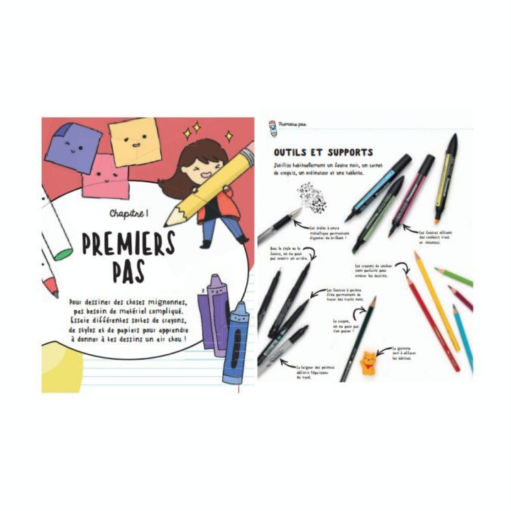 Livre Dessiner des choses mignonnes - Eyrolles - Rougier et Plé
