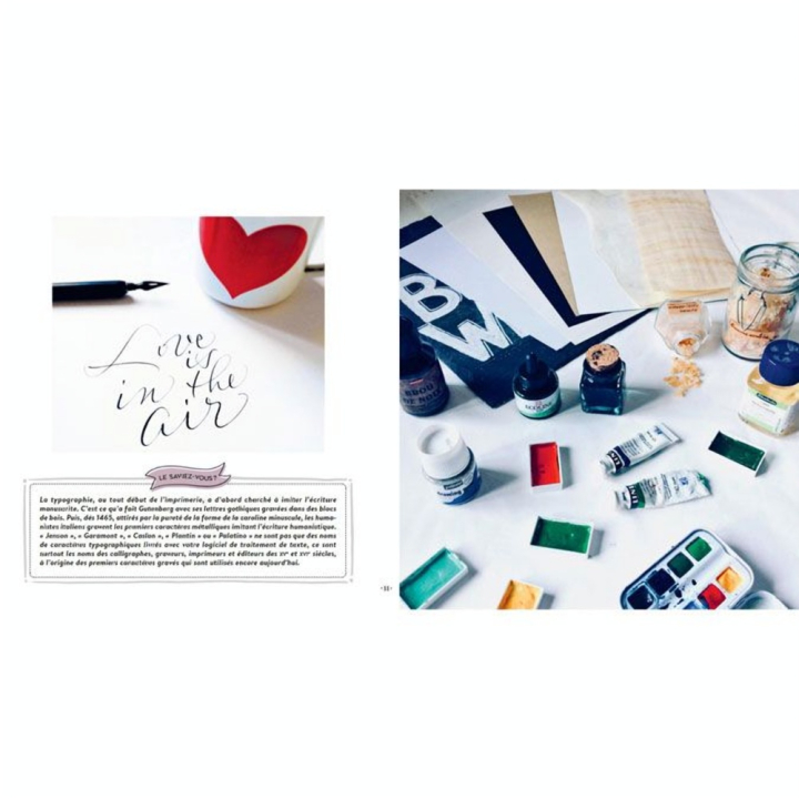 Livre Calligraphie et lettering faciles - Mango - Rougier et Plé