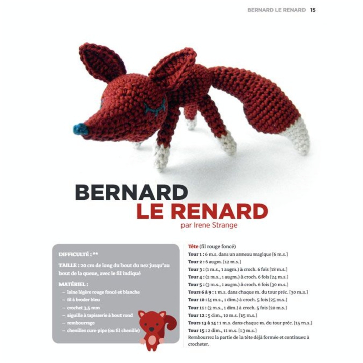 Livre Zoomigurumi 15 modèles d'animaux au crochet - Eyrolles - Rougier et Plé