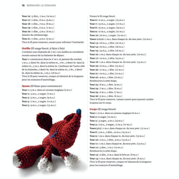 Livre Zoomigurumi 15 modèles d'animaux au crochet - Eyrolles - Rougier et Plé
