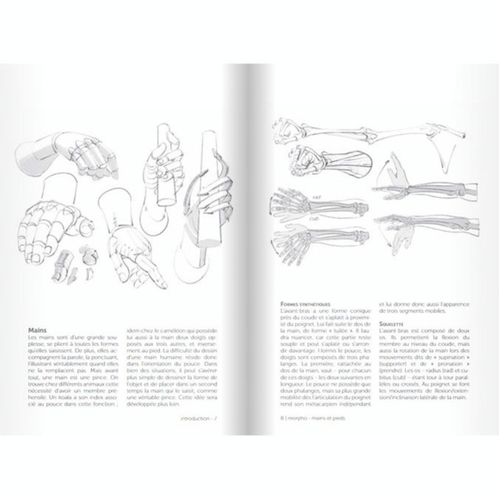 Livre Morpho Mains et pieds - Eyrolles - Rougier et Plé
