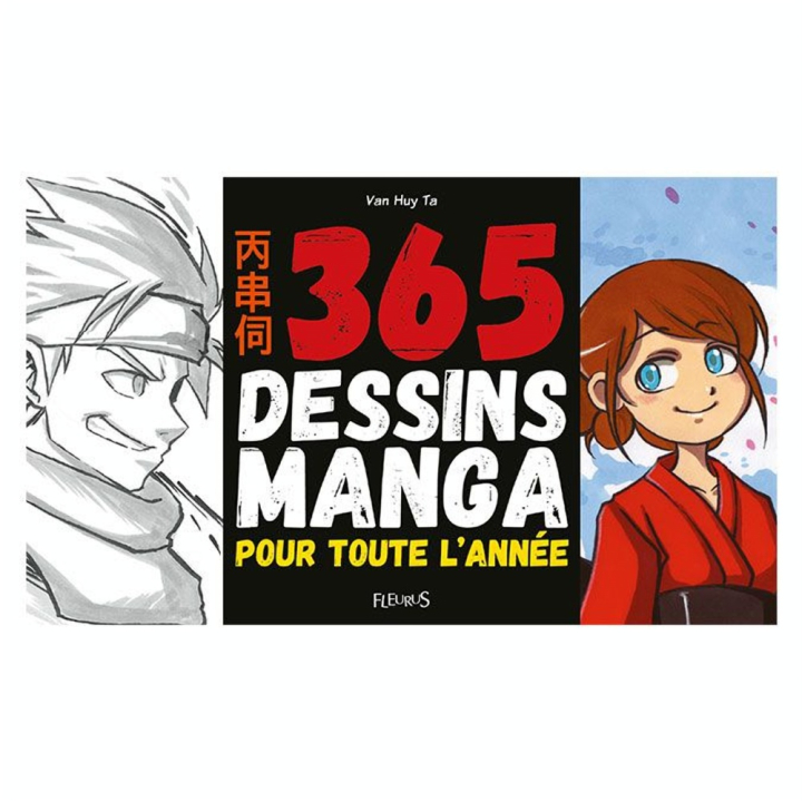 Livre 365 Dessin manga pour toute l'année - Fleurus - Rougier et Plé