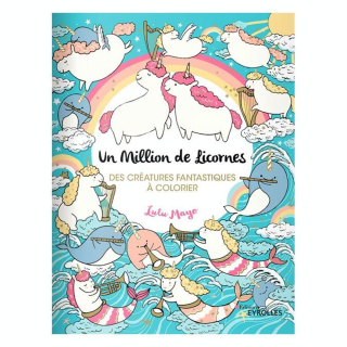 Carnet de coloriage Un million de licornes - Eyrolles - Rougier et Plé