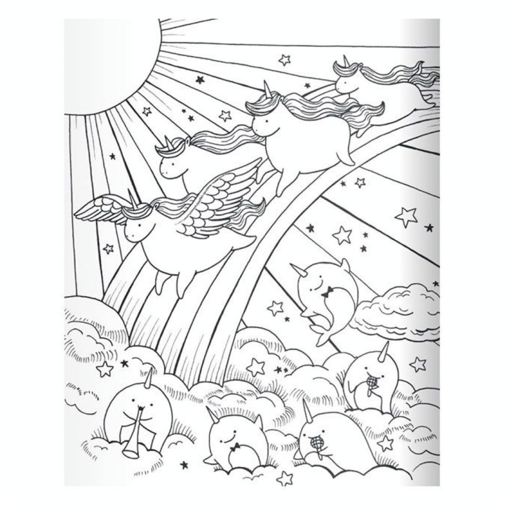 Carnet de coloriage Un million de licornes - Eyrolles - Rougier et Plé