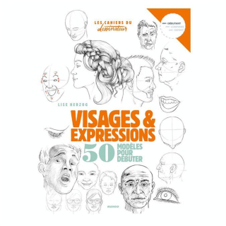 Livre Dessiner visages et expressions 50 modèles pour débuter - Mango - Rougier et Plé