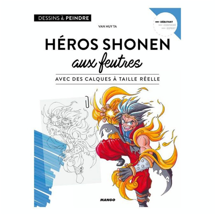 Livre Héros shonen aux feutres - Mango - Rougier et Plé