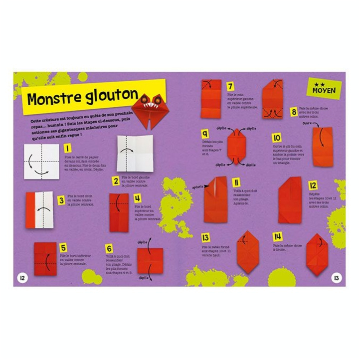 Livre Monstres en origami ! - Fleurus - Rougier et Plé