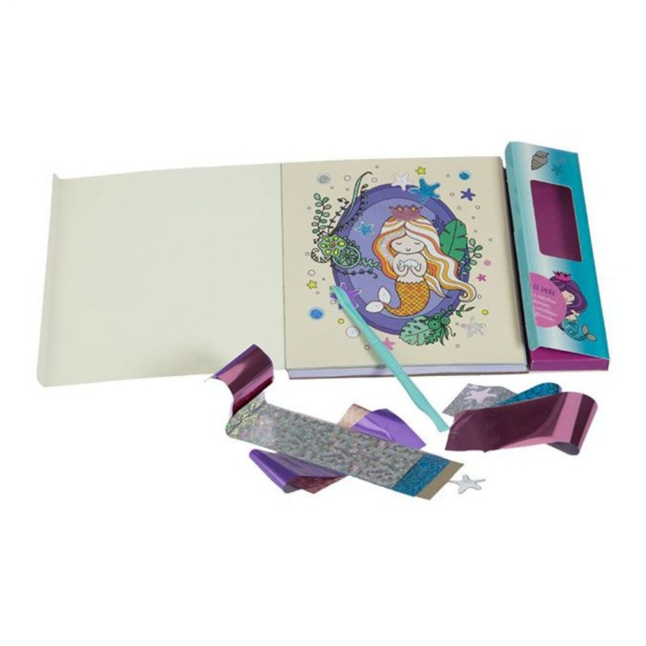 Livre coffret Cartes à pailleter et colorier : Sirènes - Fleurus - Rougier et Plé