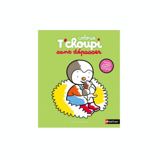 Album de coloriage T'choupi Mes coloriages sans dépasser : le chaton - Nathan - Rougier et Plé