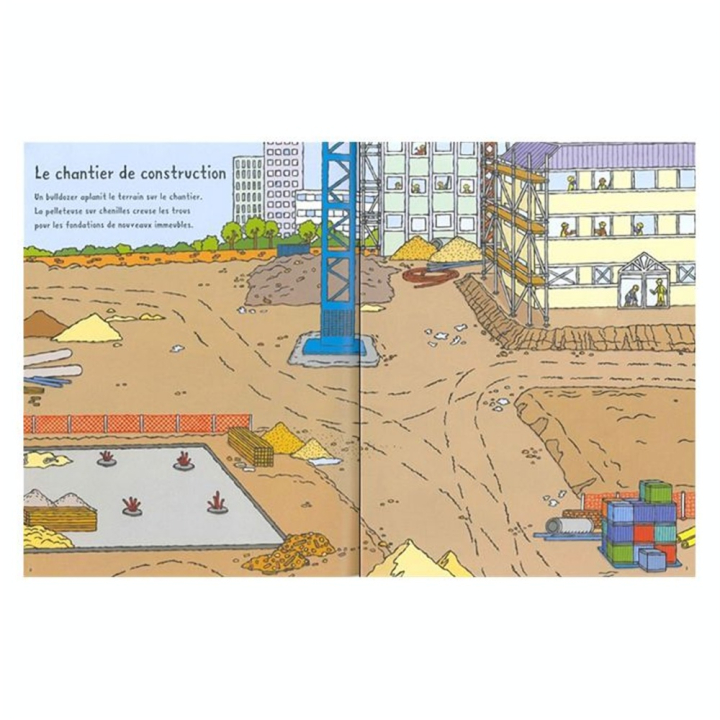 Album d'autocollants Les engins - Usborne - Rougier et Plé