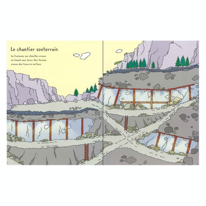 Album d'autocollants Les engins - Usborne - Rougier et Plé