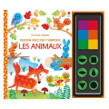 Livre Les animaux Dessine avec des tampons - Usborne - Rougier et Plé