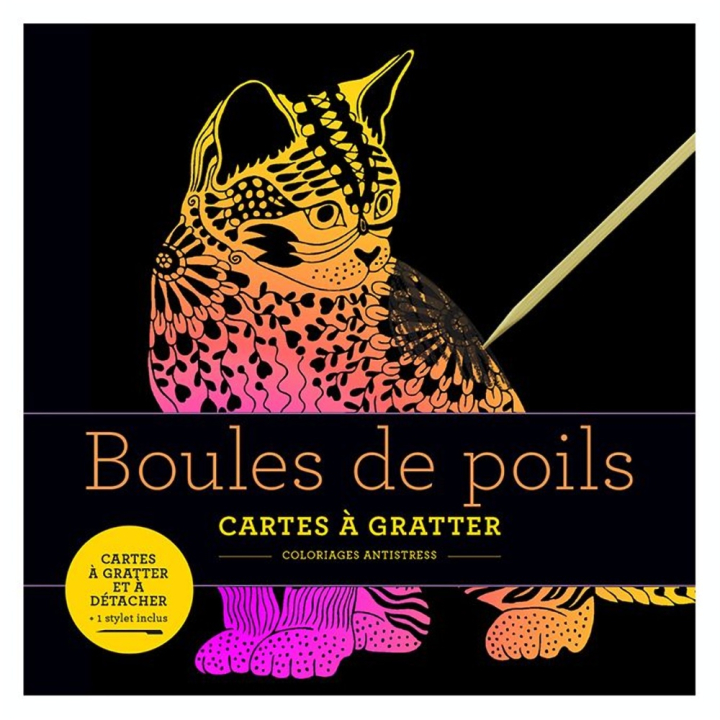 Livre à gratter Boules de poils - Marabout - Rougier et Plé