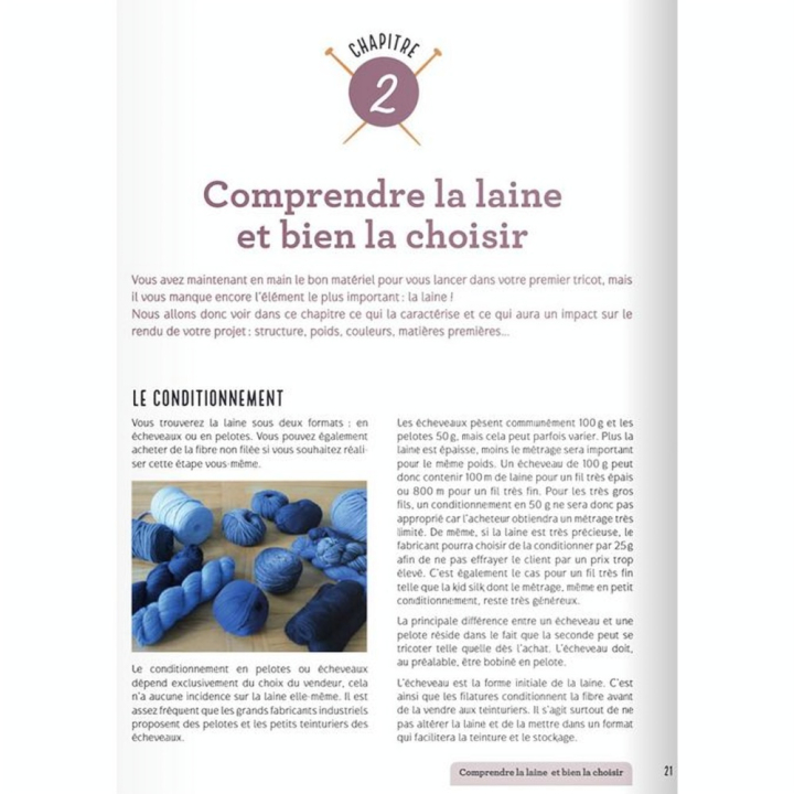 Livre Je me mets au tricot - Eyrolles - Rougier et Plé