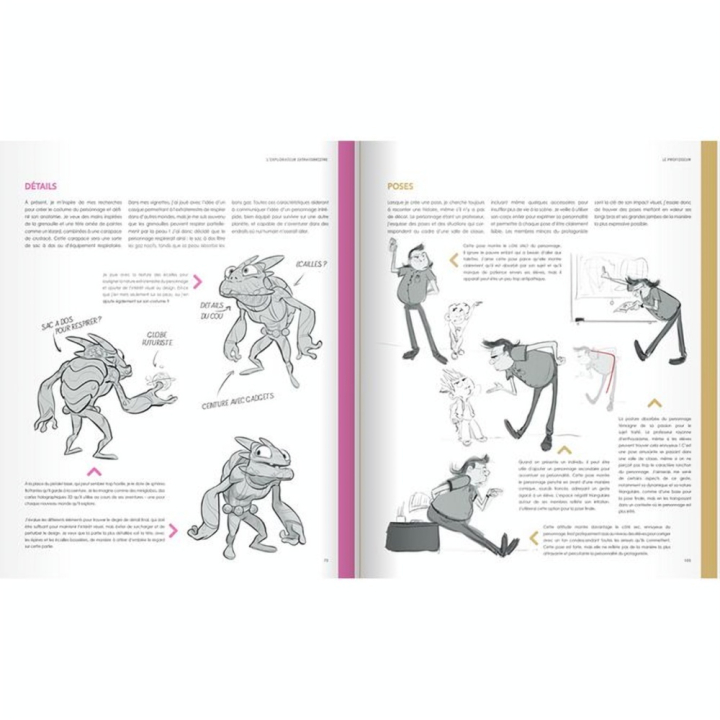 Livre Créer des personnages - Eyrolles - Rougier et Plé