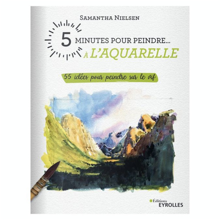 Livre 5 minutes pour peindre à l'aquarelle - Eyrolles - Rougier et Plé