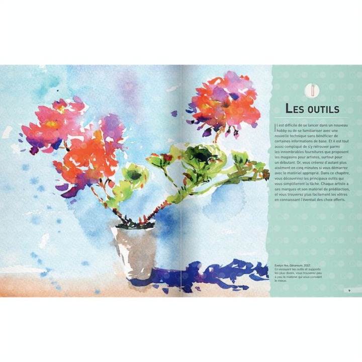 Livre 5 minutes pour peindre à l'aquarelle - Eyrolles - Rougier et Plé