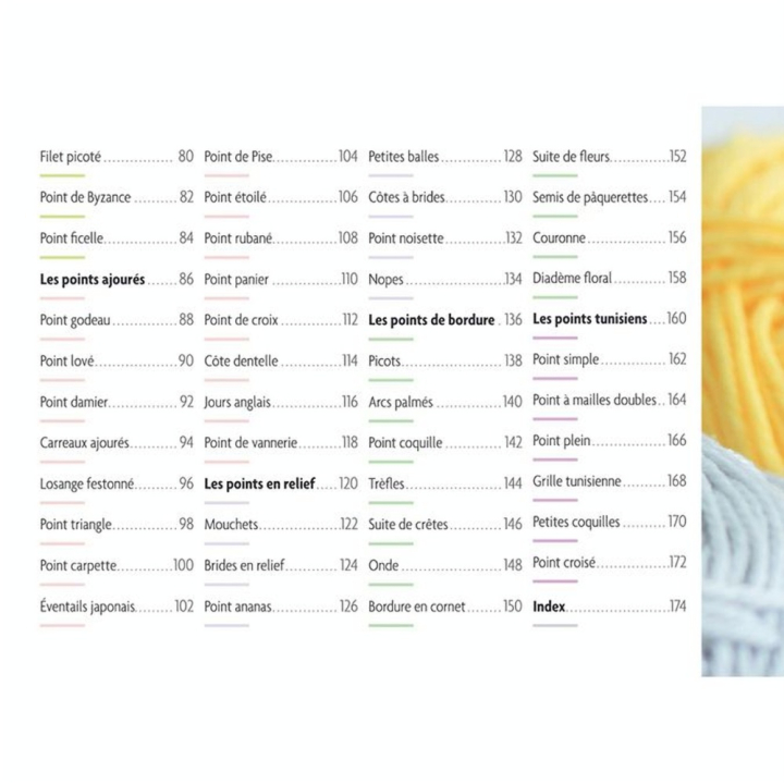 Livre L'essentiel des points de crochet - Eyrolles - Rougier et Plé