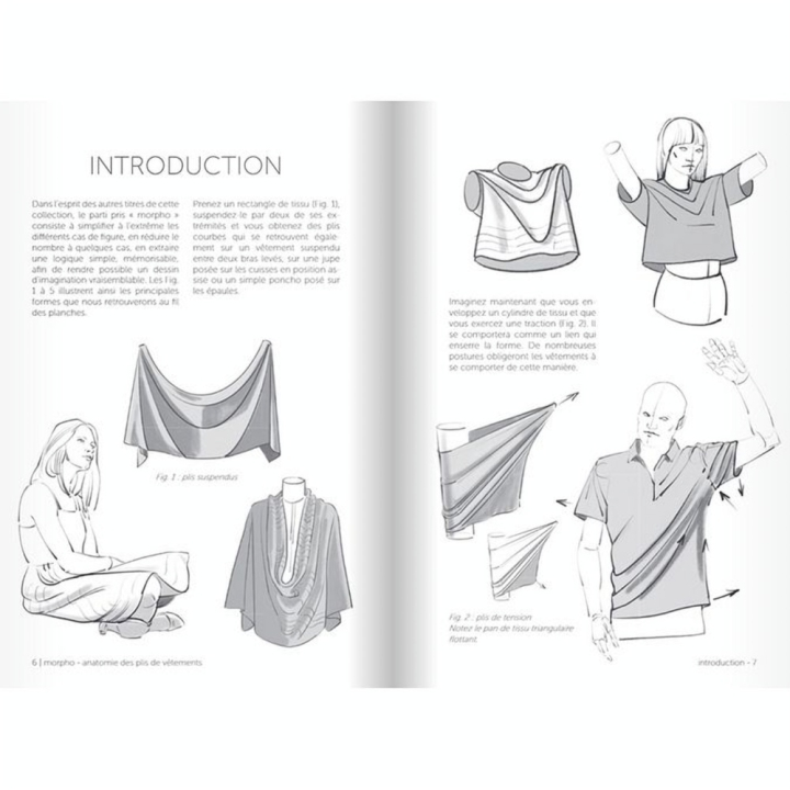Livre Morpho - Anatomie des plis de vêtements - Eyrolles - Rougier et Plé