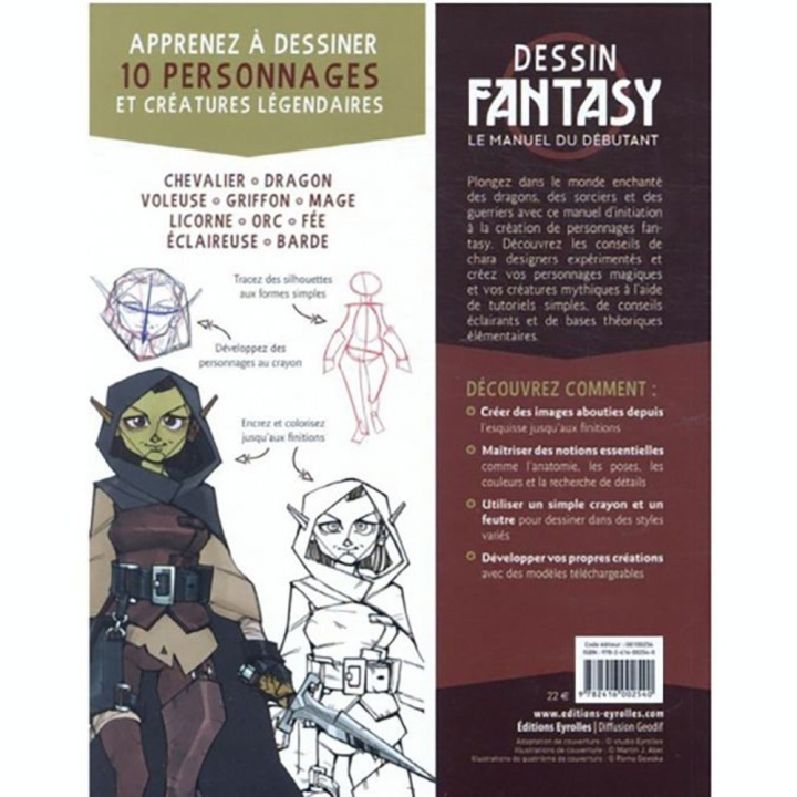 Livre Dessin Fantasy - Eyrolles - Rougier et Plé
