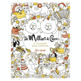 Livre de coloriage Un million de Chiens - First Editions - Rougier et Plé