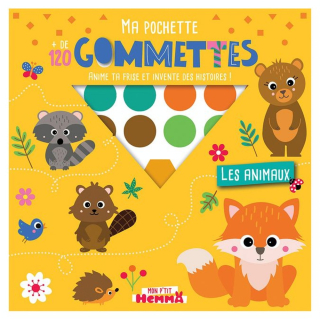 Ma pochette + de 120 gommettes Les Animaux - Hemma - Rougier et Plé