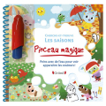 Livre de Coloriage Pinceau magique Cherche-et-trouve Les saisons - Gründ - Rougier et Plé