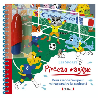 Livre de Coloriage Pinceau magique Les sports - Gründ - Rougier et Plé