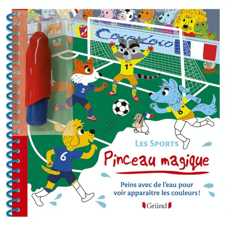 Livre de Coloriage Pinceau magique Les sports - Gründ - Rougier et Plé