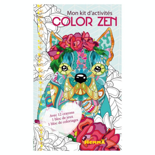 Livre Mon kit d'activités Color Zen Chien - Hemma - Rougier et Plé