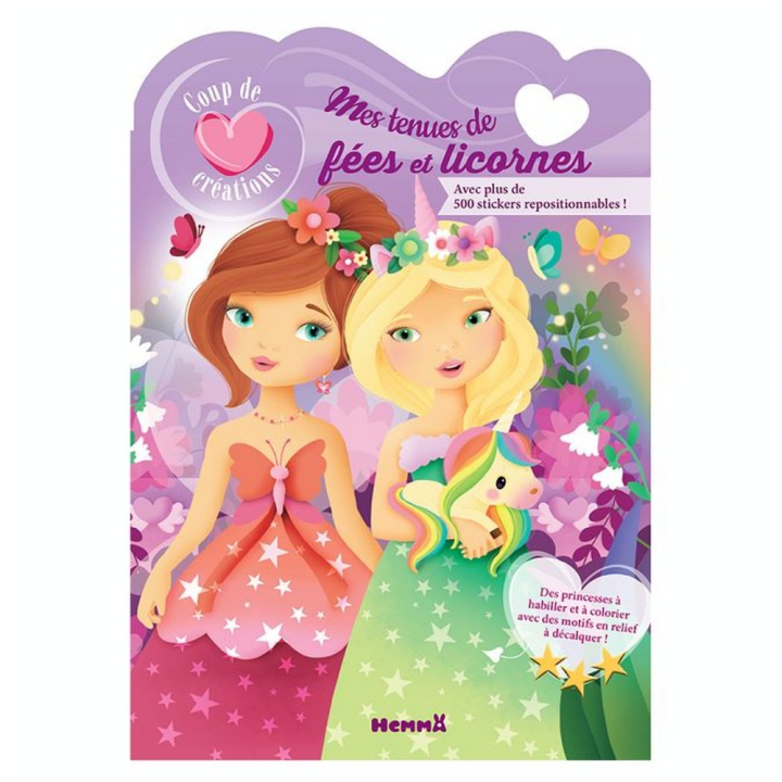 Livre Coup de coeur créations Mes tenues de fées et licornes - Hemma - Rougier et Plé
