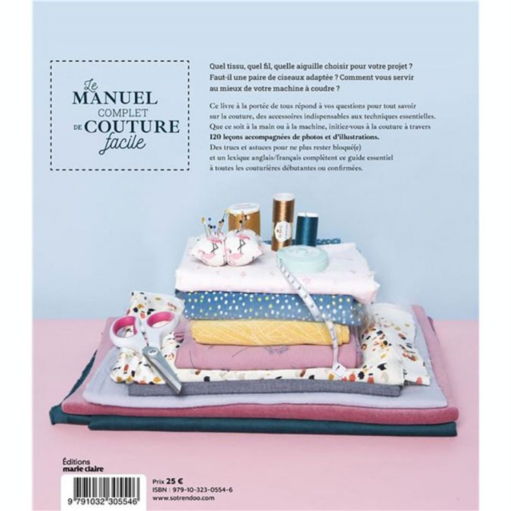 Livre Le Manuel complet de Couture facile - Marie-Claire - Rougier et Plé