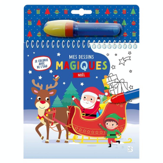 Carnet de coloriage Je colorie avec de l'eau Noël - Ballon - Rougier et Plé