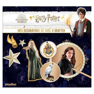 Livre Mes décorations de Noël à gratter Harry Potter - PlayBac - Rougier et Plé