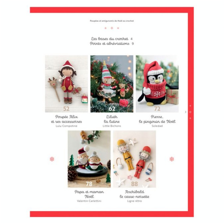 Livre Poupées & amigurumis de Noël au crochet - Editions de Saxe - Rougier et Plé