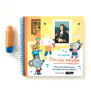 Livre de coloriage Pinceau magique Le Louvre - Gründ - Rougier et Plé