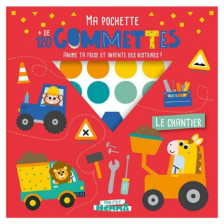 Ma pochette + de 120 gommettes Le Chantier - Hemma - Rougier et Plé