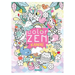 Livre de coloriage Color Zen - Kawaï - Hemma - Rougier et Plé