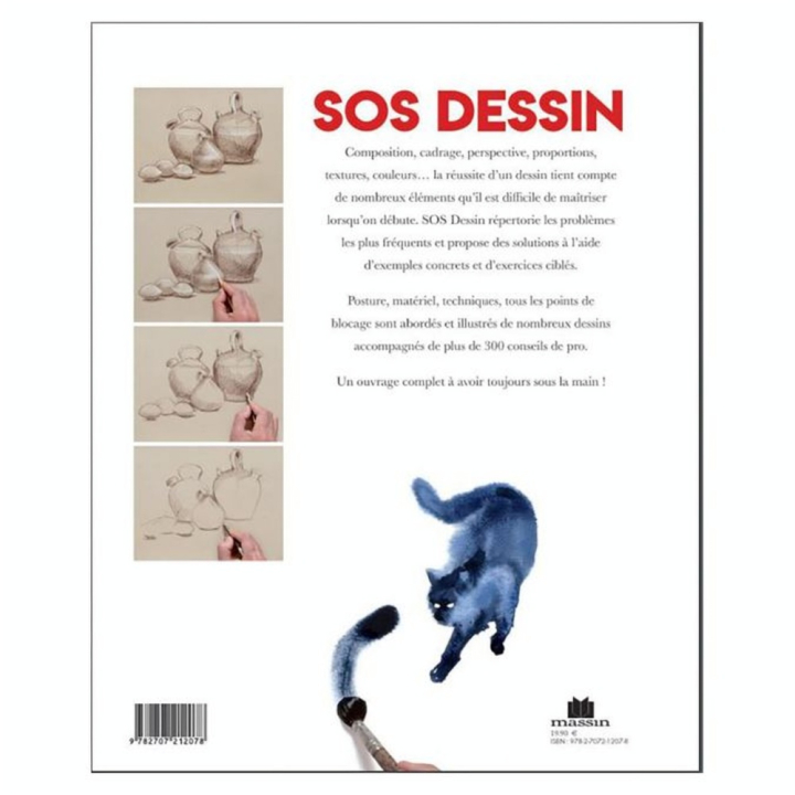 Livre SOS Dessin - Plus de 300 conseils et astuces pour tout réussir - Massin - Rougier et Plé