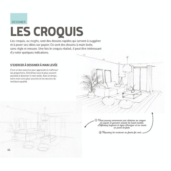Livre Dessinez vos projets de décoration - Dessain et Tolra - Rougier et Plé