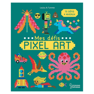 Livre de coloriage Mes défis Pixel Art - Larousse - Rougier et Plé