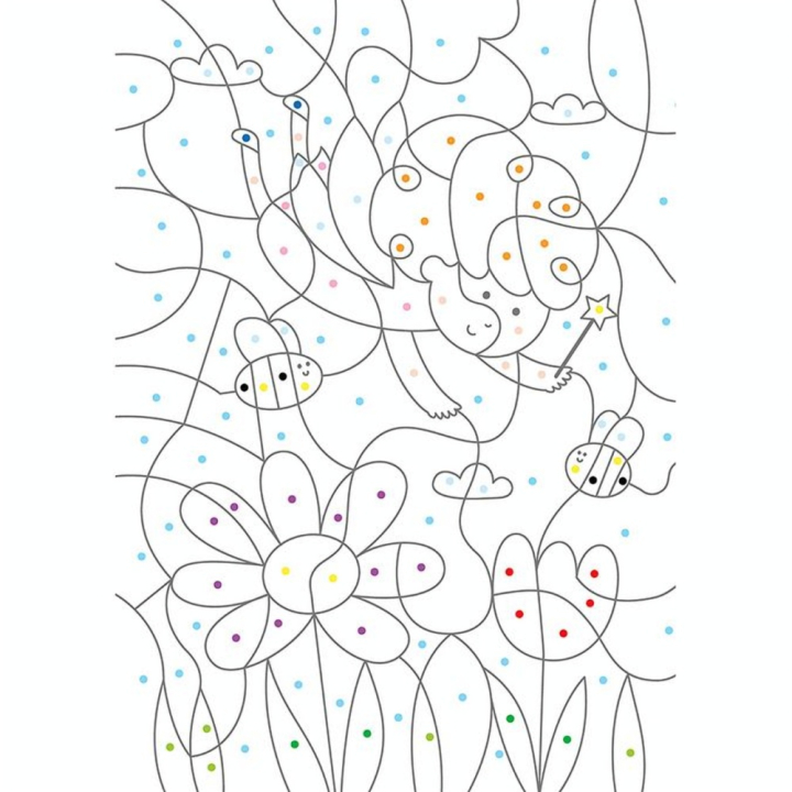Cahier de Coloriages magiques Licornes - Larousse - Rougier et Plé