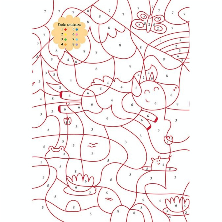 Cahier de Coloriages magiques Licornes - Larousse - Rougier et Plé