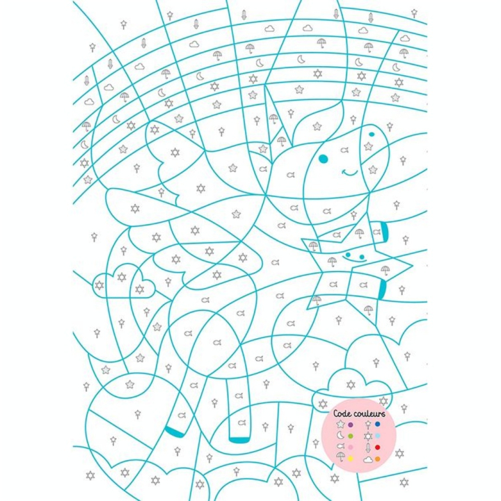 Cahier de Coloriages magiques Licornes - Larousse - Rougier et Plé
